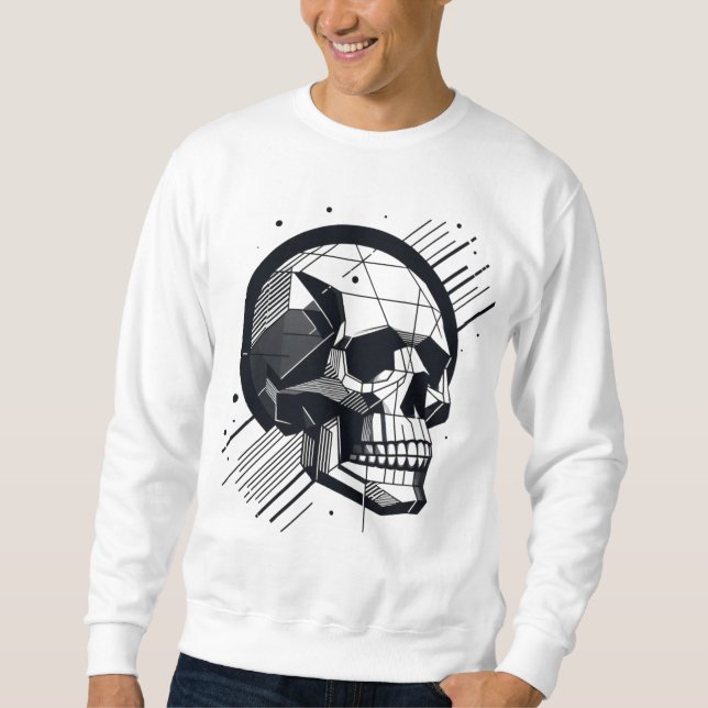 Skull in different styles 20 sweatshirt (Front)