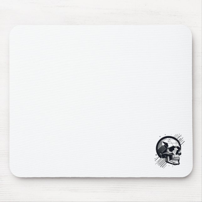 Skull in different styles 34 mouse mat (Front)