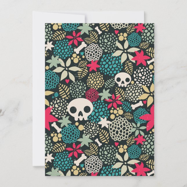 Skull in flowers (Front)