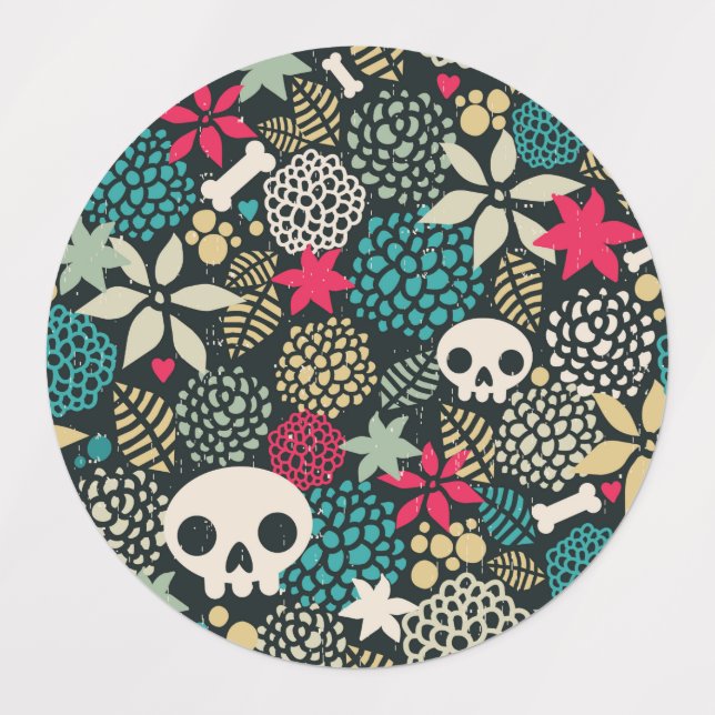 Skull in flowers (Design 1)