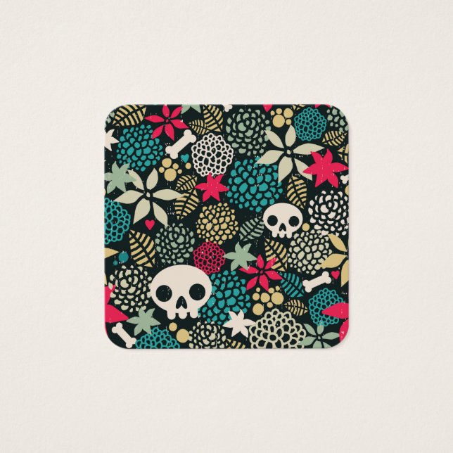 Skull in flowers (Front)