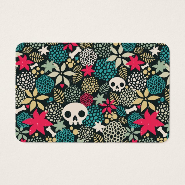 Skull in flowers (Front)