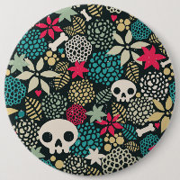 Skull in flowers