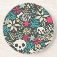 Skull in flowers