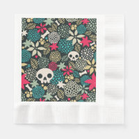 Skull in flowers
