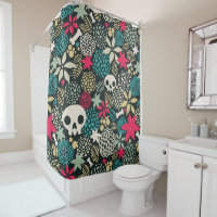 Skull in flowers