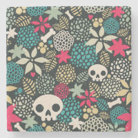 Skull in flowers