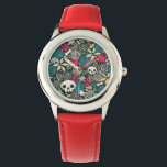 Skull in flowers watch<br><div class="desc">-</div>