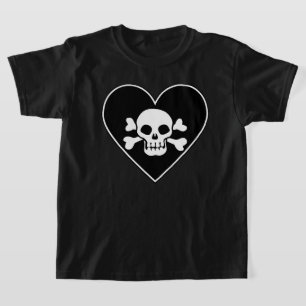 Skull in Heart T-Shirt