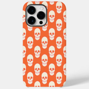 Skull in Pink, Orange and Cream iPhone 14 Pro Max Case