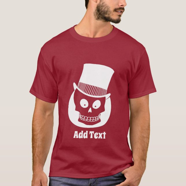 Skull in Top Hat, add text (Front)