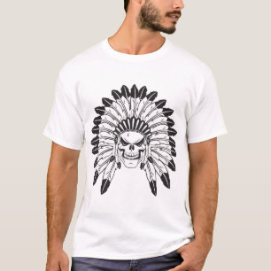 Skull Indian Chief T-Shirt