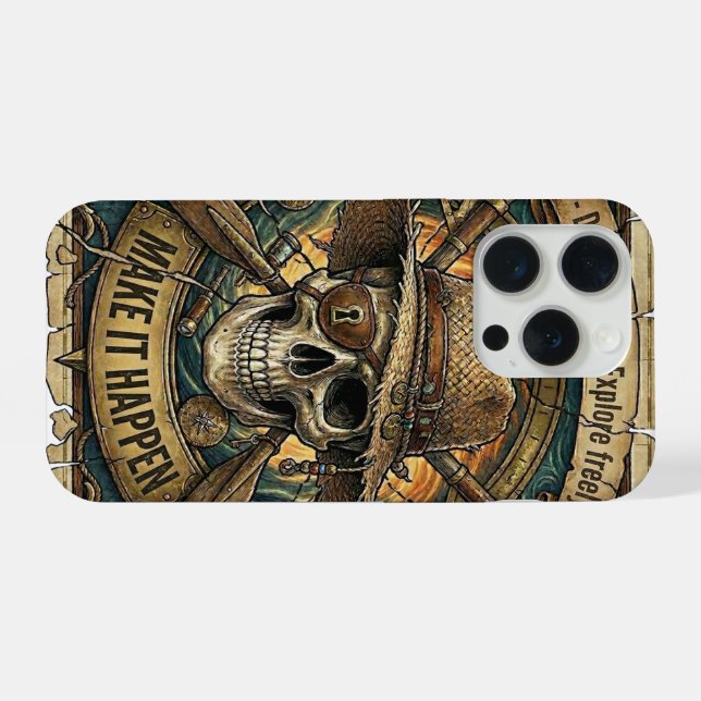 Skull iphone case - iPhone 15 Pro Cases (Back Horizontal)