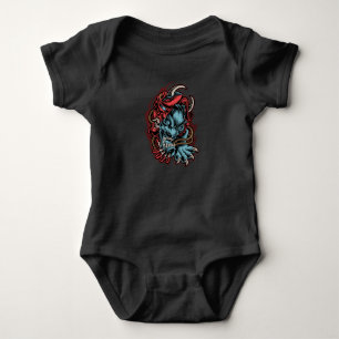 Skull Japanese Baby Bodysuit