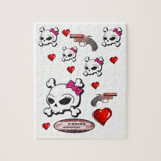 Skull Jigsaw Puzzle (Vertical)