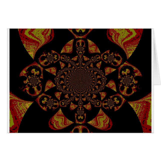 Skull Kaleidoscope Art Print (Front Horizontal)