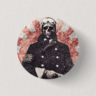 Skull kamikaze 3 cm round badge