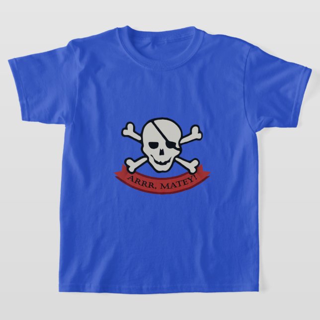 Skull - Kids' Basic T-Shirt (Laydown)