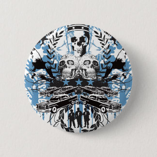 Skull King 6 Cm Round Badge