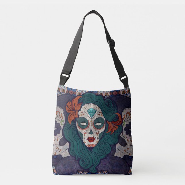 Skull Ladies Crossbody Bag (Front)