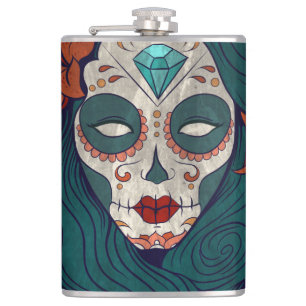 Skull Ladies Hip Flask