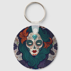 Skull Ladies Key Ring