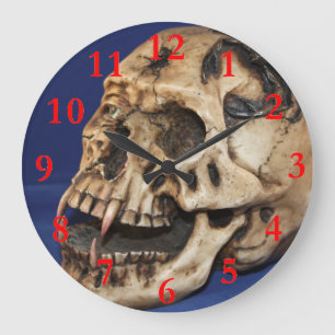 Skull Large Round Clock