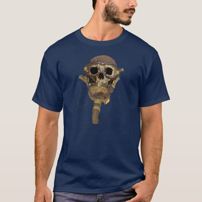 Skull leather helmet T-Shirt (Front)