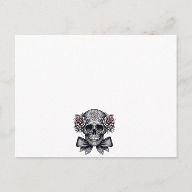 skull letter postcard (Front)