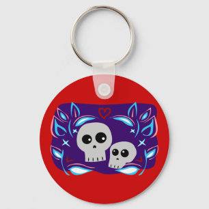 Skull Love Key Ring