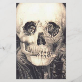 Skull Love Retro Optical Illusion