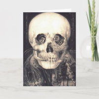 Skull Love Retro Optical Illusion