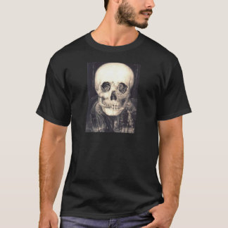 Skull Love Retro Optical Illusion T-Shirt