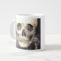 Skull Love, Vintage Optical Illusion Coffee Mug
