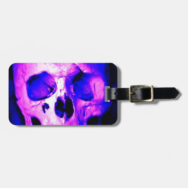 Skull Luggage Tag (Front Horizontal)
