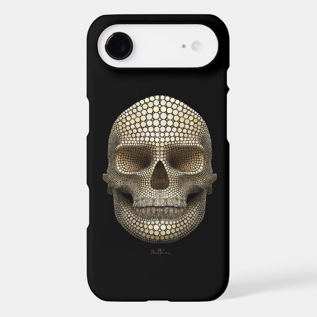 Skull Made of Circles Case-Mate iPhone Case (Back)
