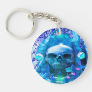 Skull Magician Key Ring