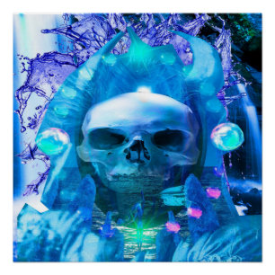 Skull Magician Poster