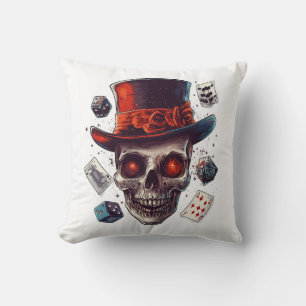 Skull Magician�s Hat Cushion