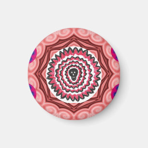 Skull Magnet Round