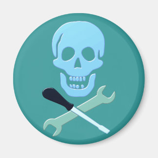 skull mechanic skull mechanic magnet