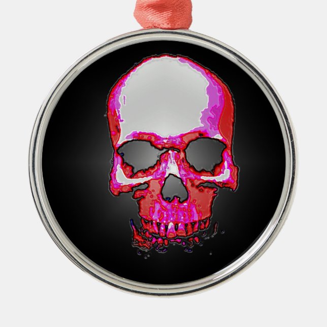 Skull Metal Tree Decoration (Front)