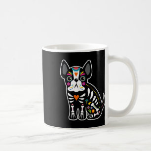 Skull Mexican French Bulldog Halloween Day Of The  Coffee Mug