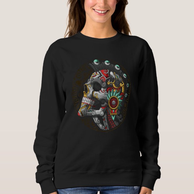 Skull Monster Ghost Scary Horror Cool Bold Strong  Sweatshirt (Front)