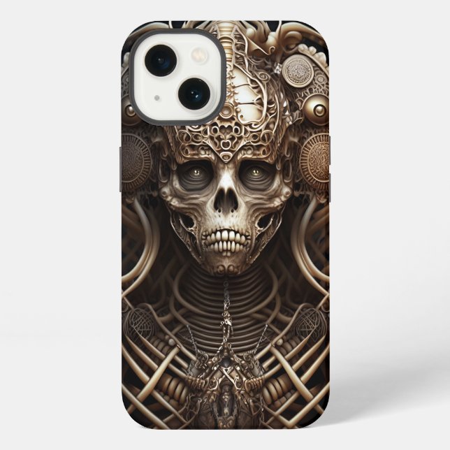 Skull Monster Skeleton Horror iPhone Case (Back)