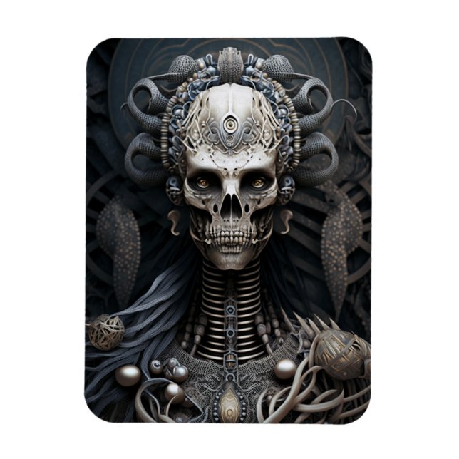 Skull Monster Skeleton Horror Magnet (Vertical)