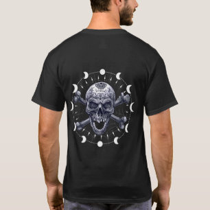 Skull Moon Phases Pastel Goth Gothic Occult Wicca T-Shirt
