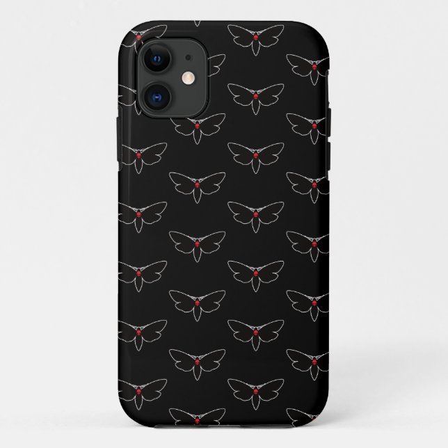 Skull Moths Skull Moth Death Moth – Entomology Case-Mate iPhone Case (Back)