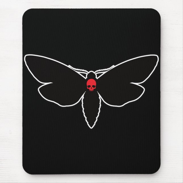 Skull Moths Skull Moth Death Moth – Entomology Mouse Mat (Front)