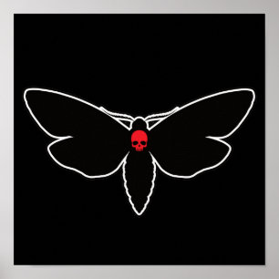 Skull Moths Skull Moth Death Moth – Entomology Poster